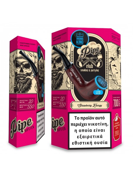 Aroma King Pipe Hipster 700 Puffs – Strawberry Energy